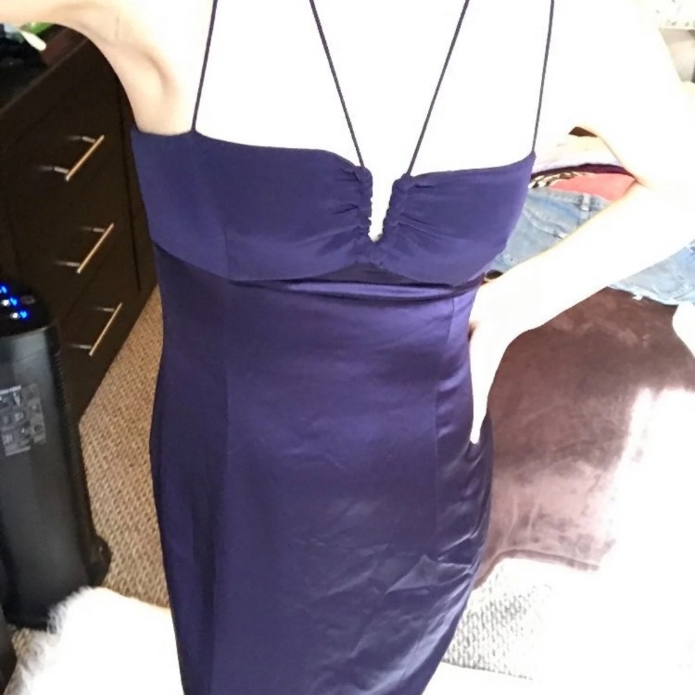Tahari purple dress